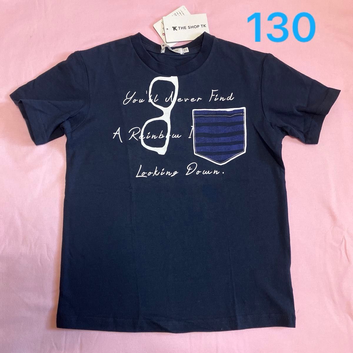THE SHOP TK  タケオキクチ　130 Tシャツ　メガネ　　新品未使用　タグ付き