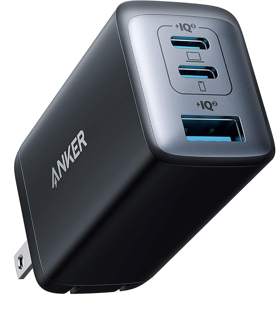 【 定価5,990円 】Anker製 PowerPort III 3-Port 65W Pod (USB PD 充電器 USB-A & USB-C 3ポート) 1個_画像1