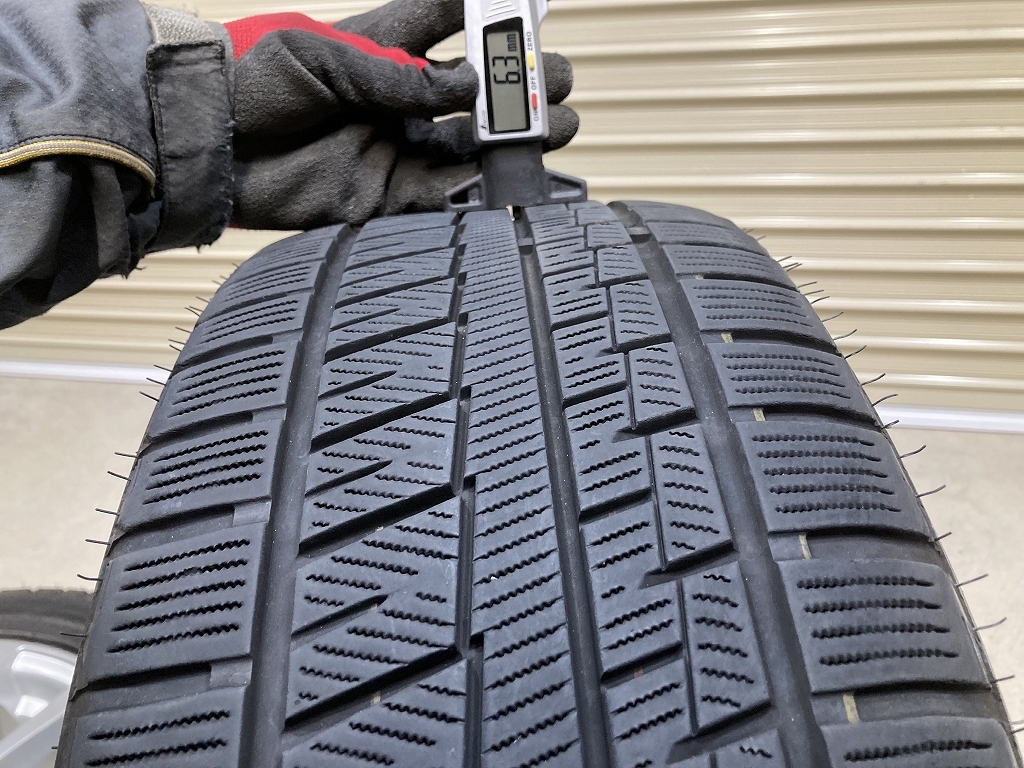 バリ溝 '21～22年製 Eurodesign 17インチ 7J +48 PCD112 5H GRIP ICE X 215/50R17 4本 フォルクスワーゲン アウディ 等 (C1501)_画像9