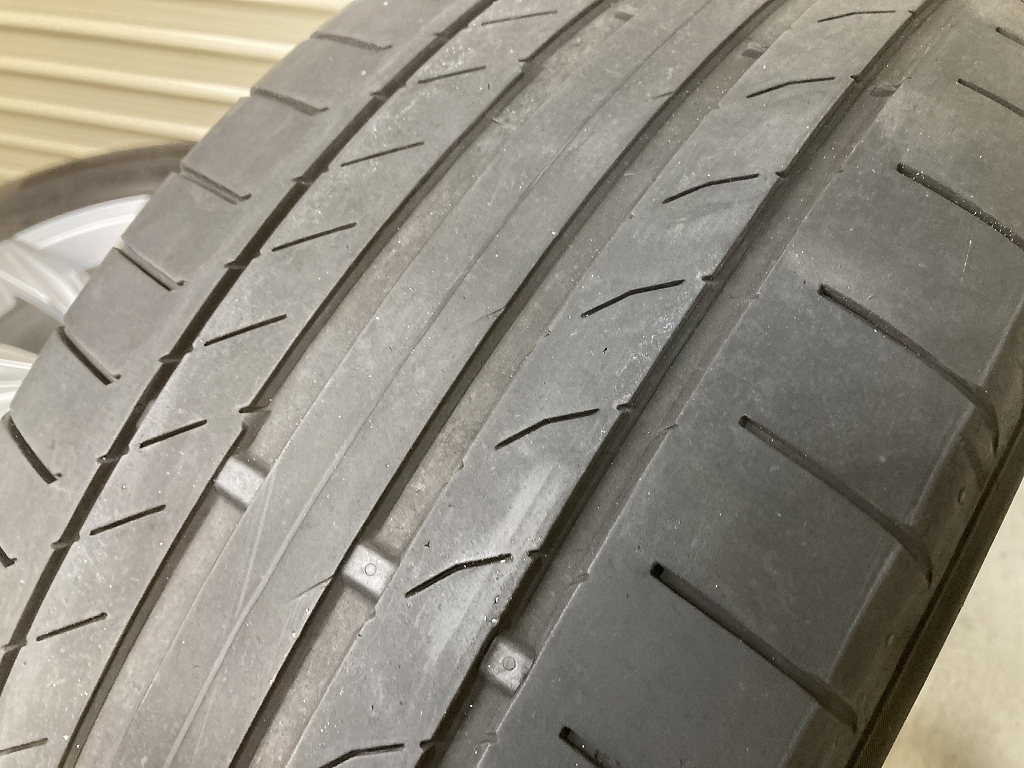 ホイル美品 VW フォルクスワーゲン 5N ティグアン 純正 18インチ 7J +43 PCD112 5H 235/55R18 4本セット (C1609)_画像9