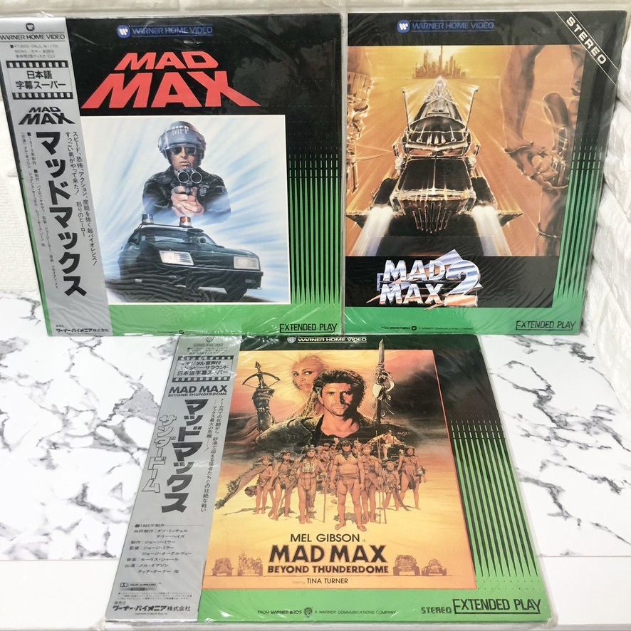 [ rare ] collection * laser disk /LD/ Mad Max /3 point / summarize /PART1*2*3/meru* Gibson / obi attaching 