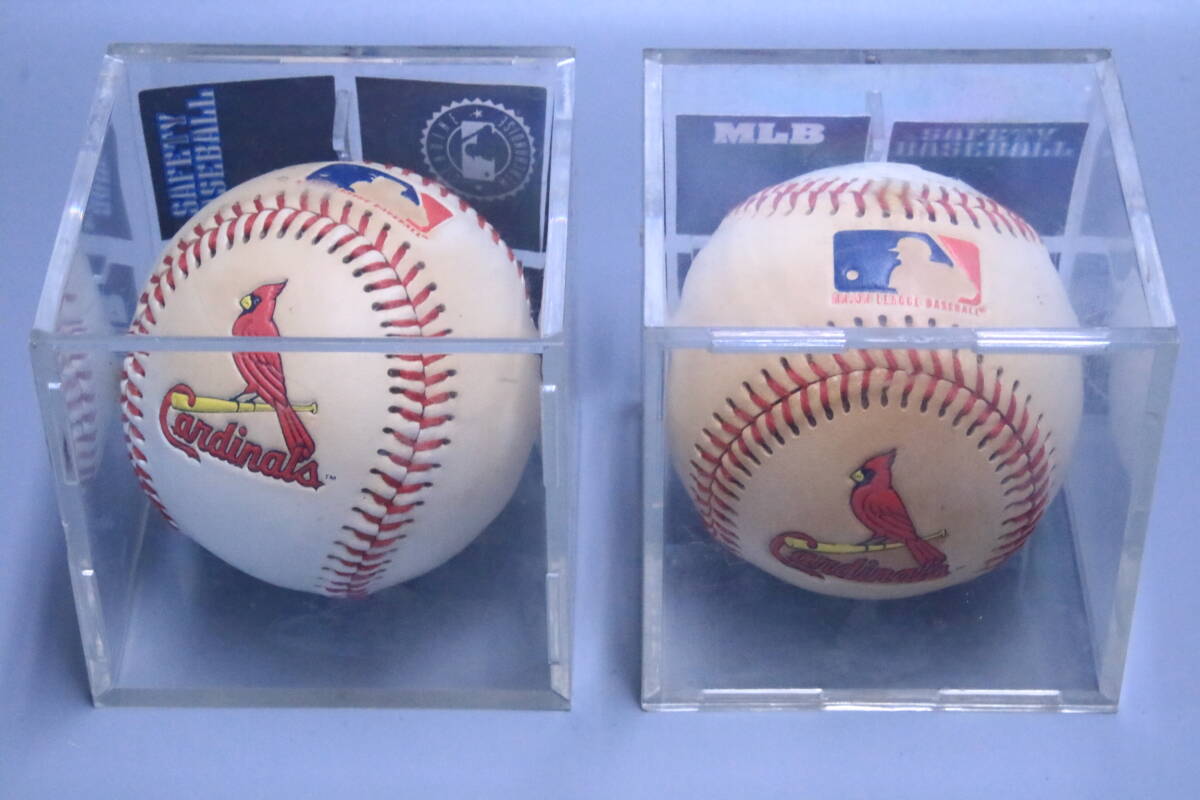 あ//A7194 Cardinals MLB 野球ボール(ケース入り)2個/野球 日本選手 サイン入り野球ボール6個/その他1個  合計9個の画像2