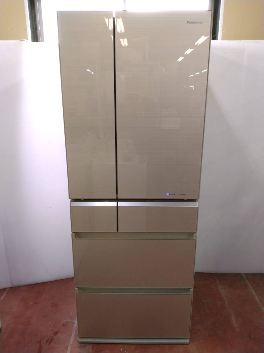 あ//しH1076【埼玉県川口市発】【2016年製・良品】 Panasonic パナソニック 510L 6ドア冷蔵庫 フレンチドア NR-F511XPV-N 動作品