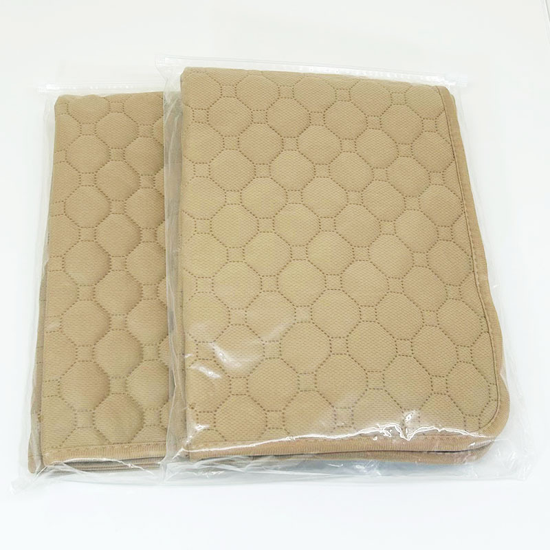  pet mat 2 sheets 70×50cm waterproof pet sheet toilet seat .... pad ... slip prevention . water nursing dog cat plain . water speed . beige 