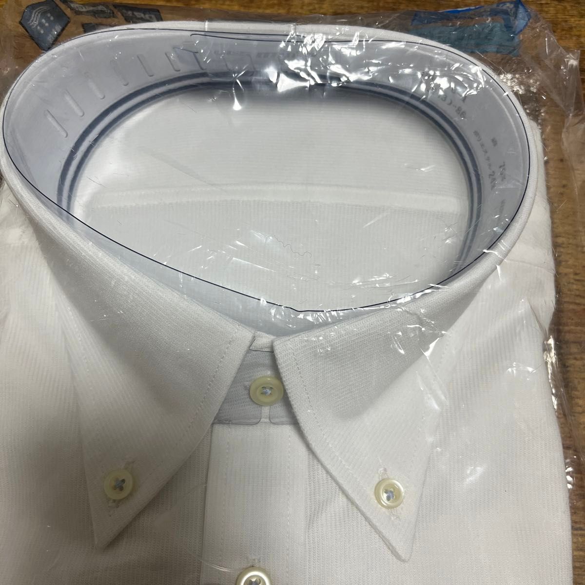 【新品】 AOKI  空冷シャツ　一枚ヨーク仕立て　形態安定　ワイシャツ 長袖 ビジネス カッターシャツ　メンズ　白　ボタンダウン