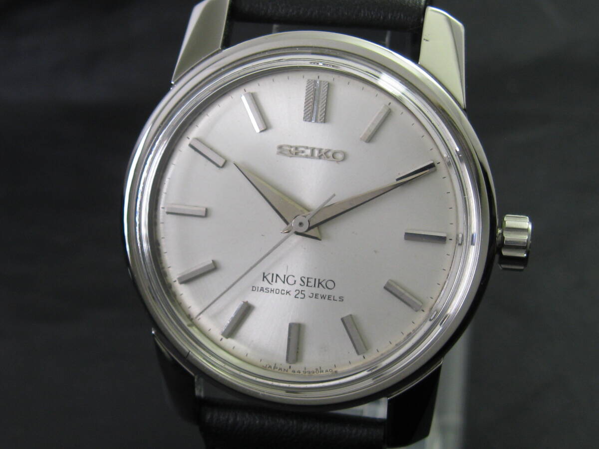 King Seiko/キングセイコー KS セカンドモデル Ref.44-9990 Cal.44A シルバー 手巻 オーバーホール/新品仕上済 1965年製造の画像3