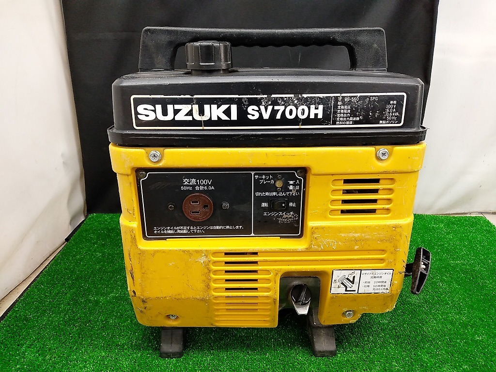 中古品 スズキ SUZUKI 0.6kVA 発電機 SV700H