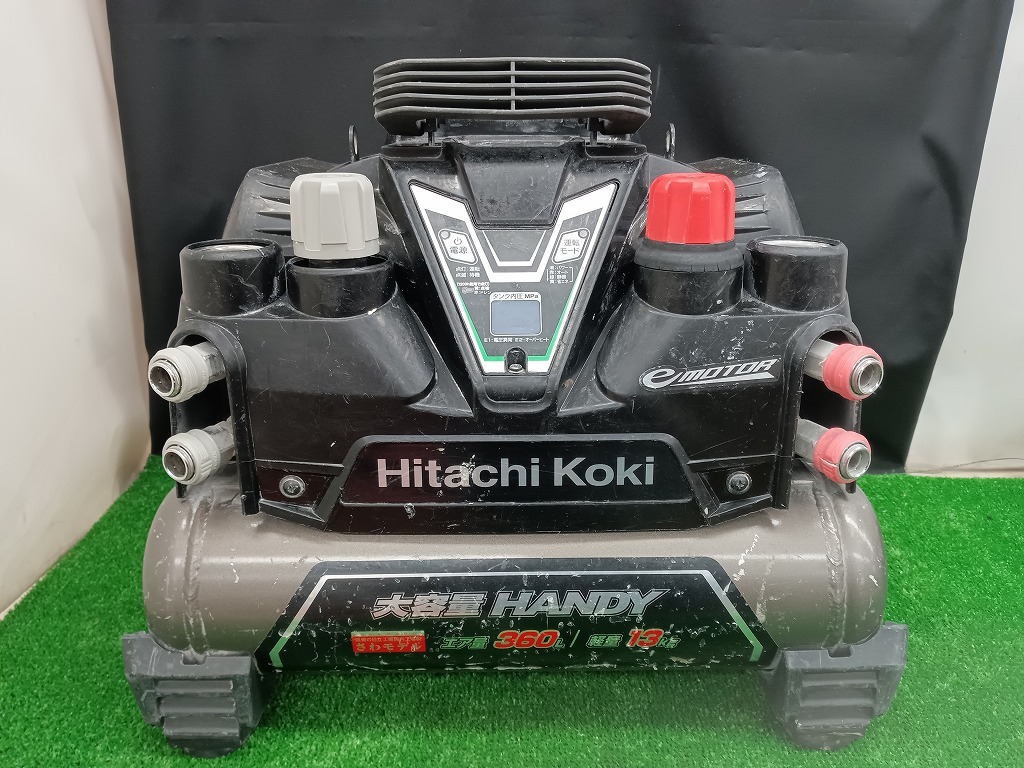 【ジャンク品】 日立工機 Hitachi koki 45気圧 高圧エアコンプレッサー EC1245H2 タンク8L