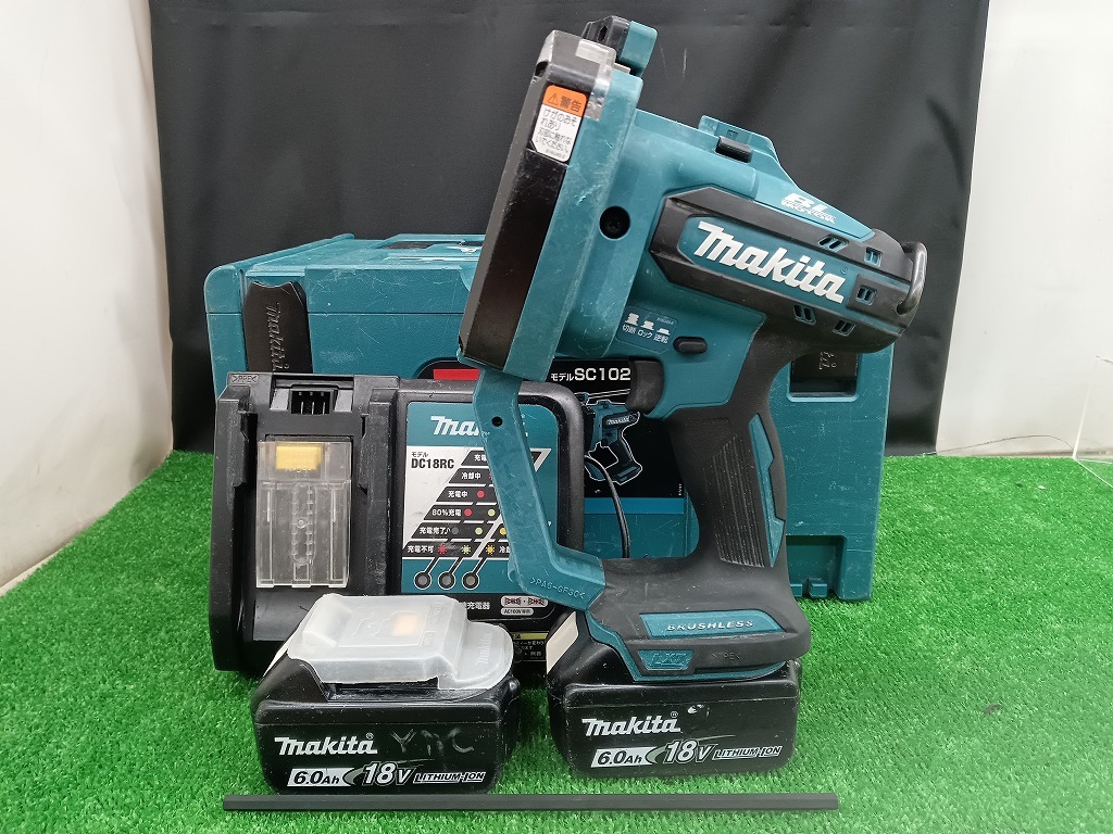 中古品 マキタ makita 18V/14.4V 6.0Ah 充電式 全ネジカッタ SC102DRGX_画像1