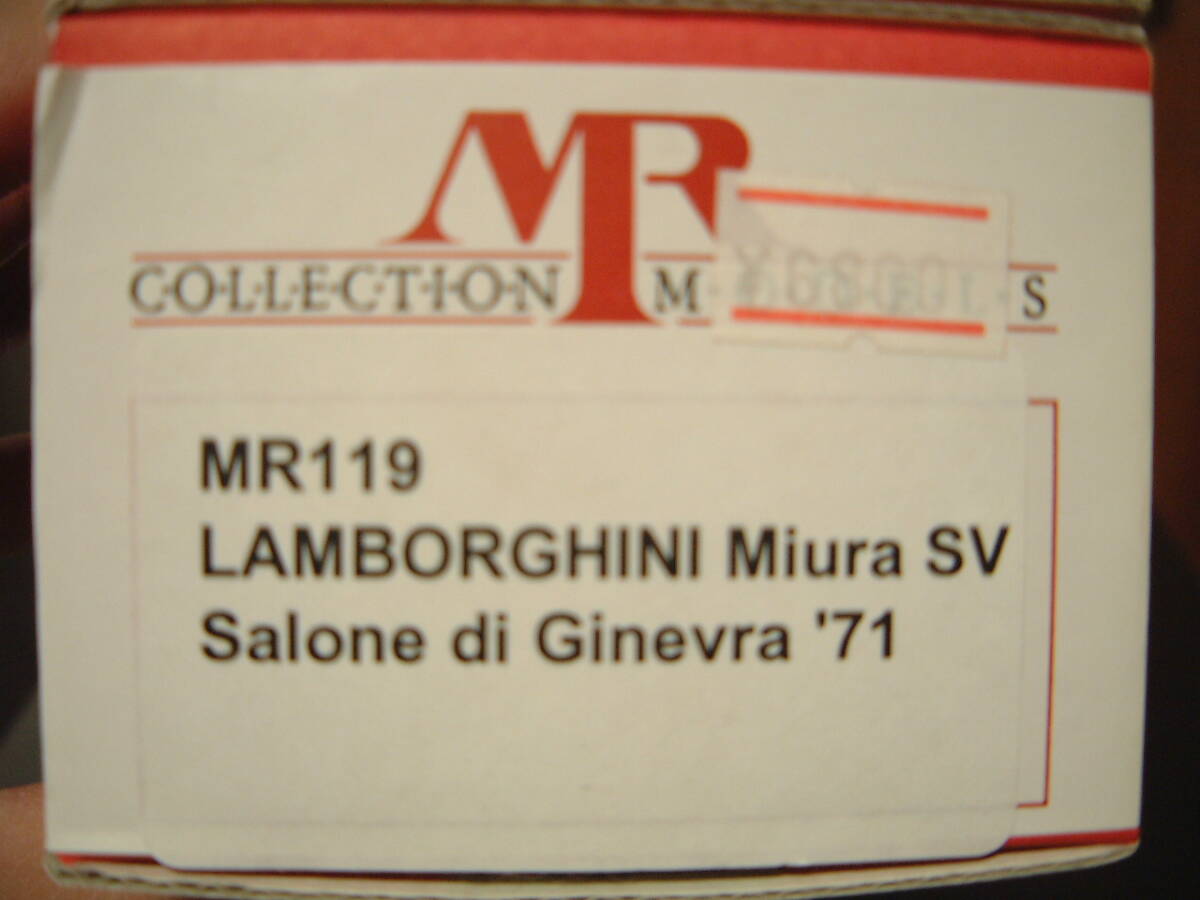 MRコレクション 1/43 ランボルギーニ ミウラSV レジンキットの画像2