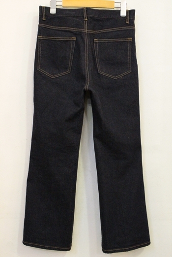 【中古】 Plage メンズデニムパンツ 38 22SS ストレッチセンタープレスクロップドパンツ_画像2