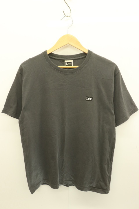 【中古】 LEE メンズTシャツ M BACK PRINT LOGO S S TEE LEE M グレー 灰 プリント_画像1