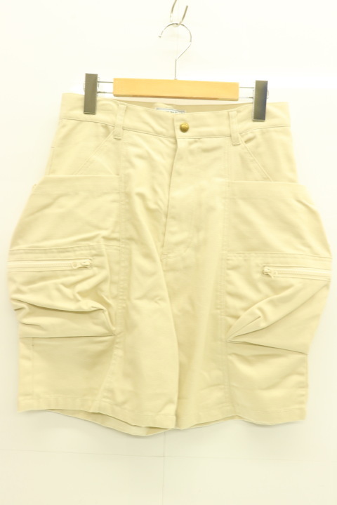 【中古】FREAK'S STORE メンズショートパンツ S CAPTAIN STAG ショートパンツ FREAK'S STORE S ベージュ 肌色 ワッペン ロゴ_画像1