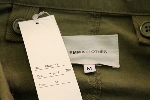 【中古】 EMMA CLOTHES メンズモッズコート M M-65 ビッグシルエットショートスタンドカラーモッズコート_画像3