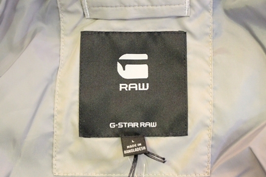 【中古】 G-STAR RAW メンズ中綿ジャケット L G-STAR RAW/G-Whistler Padded Hooded Jacket/L/グレー 灰/中綿ジャケット_画像3