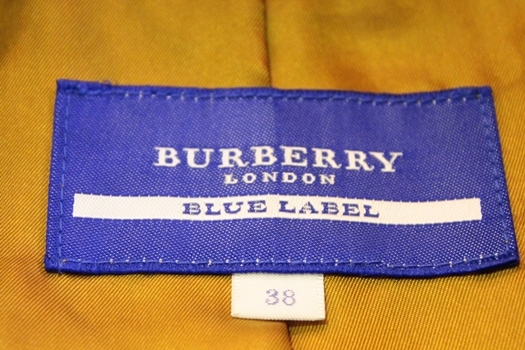 【中古】 BURBERRY BLUE LABEL レディースレザージャケット 38 BURBERRY BLUE LABEL/レザージャケット/38/キャメル おうどいろ_画像3