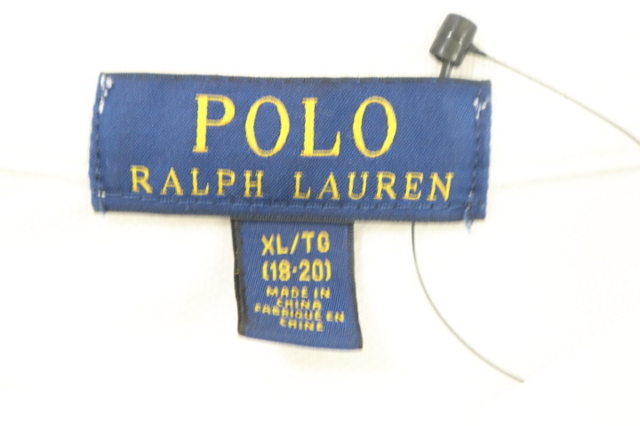 【中古】Polo by Ralph Lauren メンズポロシャツ XL BIGポニー ポロシャツ Polo by Ralph Lauren XL 白 ホワイト 刺繍_画像3