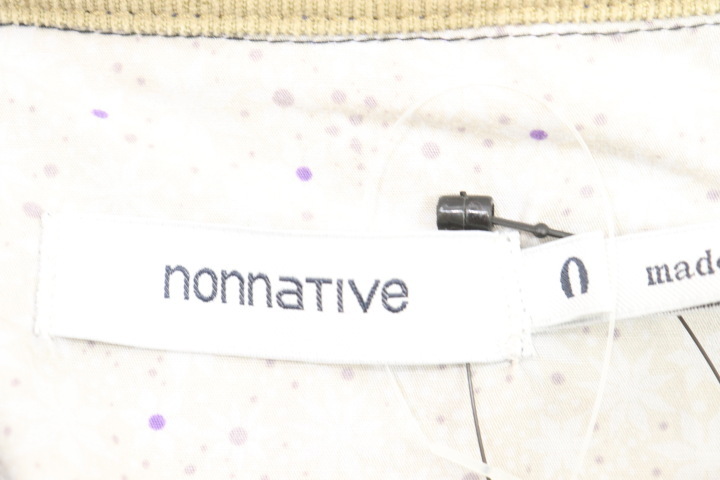 【中古】nonnative メンズジャケット 0 コーデュロイ切替 ハイカージャケット nonnative 0 紫 パープル 無地_画像3