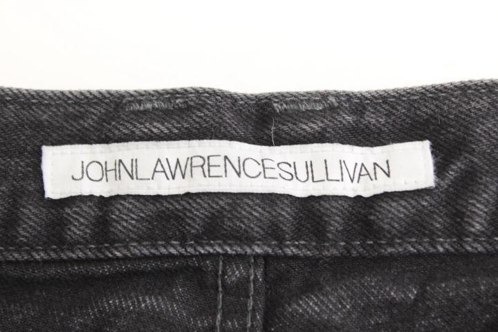 【中古】JOHN LAWRENCE SULLIVAN INSIDE-OUT SELVEDGE SHORTSツジョンローレンスサリバン ハーフパンツ 44 黒 ブラック デニム メンズ_画像3