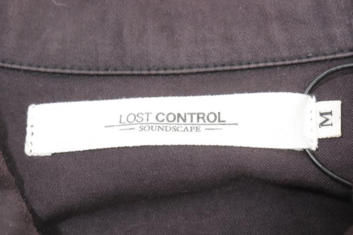 【中古】LOST CONTROL デニムJK M ロストコントロール デニムジャケット M 茶 ブラウン 無地 メンズ_画像3