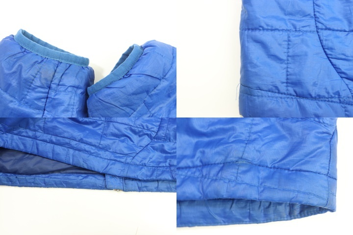【中古】patagonia メンズ中綿ジャケット XS ナノパフジャケット patagonia XS 青 ブルー ロゴ_画像5