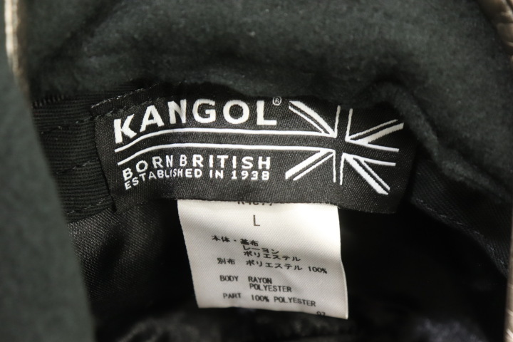 【中古】KANGOL メンズハット L future bucket KANGOL L 銀 シルバー ロゴ_画像5