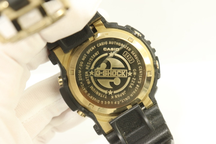 【中古】CASIO メンズ腕時計 - MASTER OF G-SEA FROGMAN 25周年記念 CASIO - 黒 ブラック ロゴ GW-225A_画像3