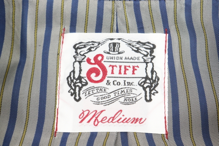 【中古】STIFF ジャケット STIFF ジャケット M BLU 無地_画像3