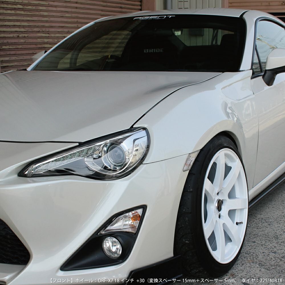 ★オリジン FRP フロントフェンダー　左右セット(片側+25mm ワイド)★TOYOTA 86 ZN6 RC/G/GT H24/4～（D-259-FF）_※参考画像