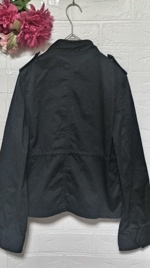 【グリーンレーベルリラクシング】ユナイテッドアローズ　ジャケット　カジュアル　エレガント　パールポケット　38  M　ブラック