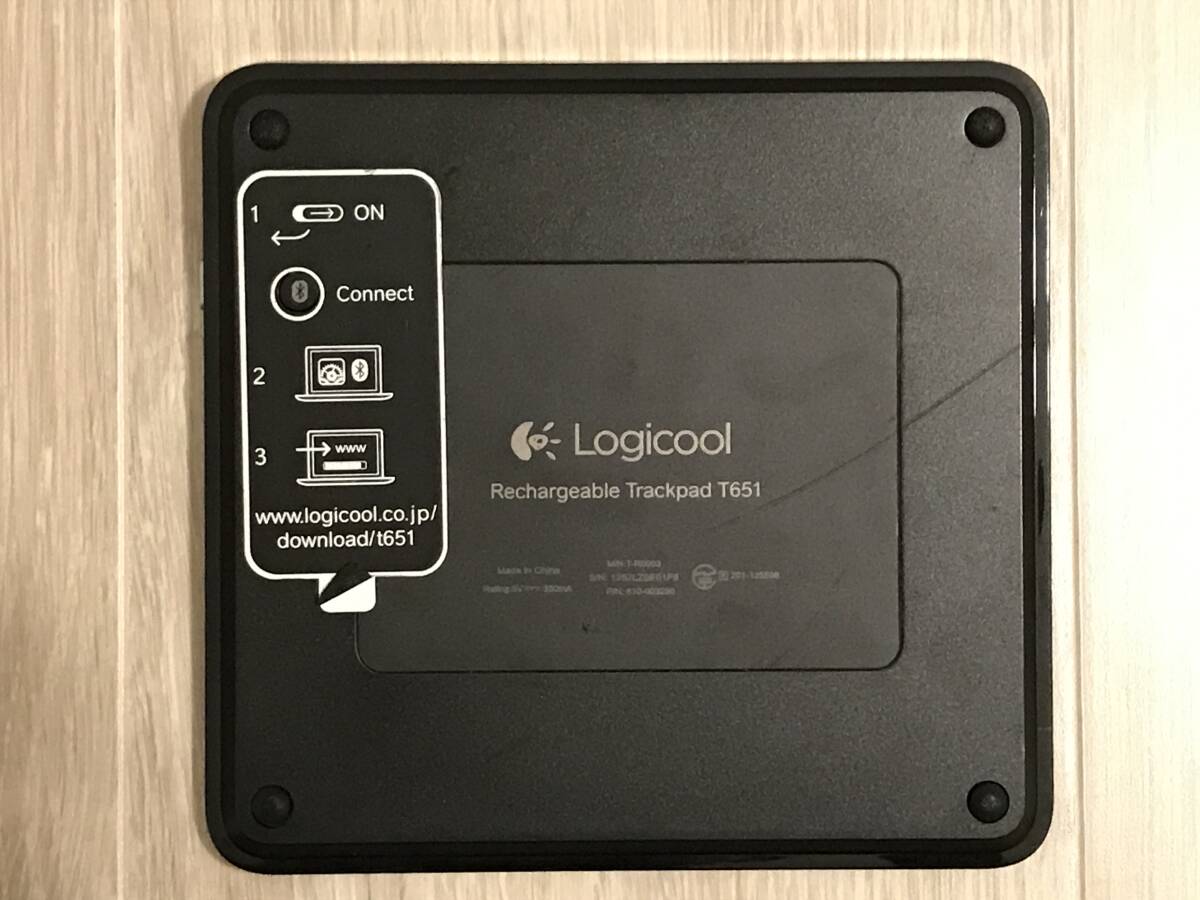 ロジクール　Logicool Rechargeable Trackpad T651 充電式トラックパッド　Mac_画像2