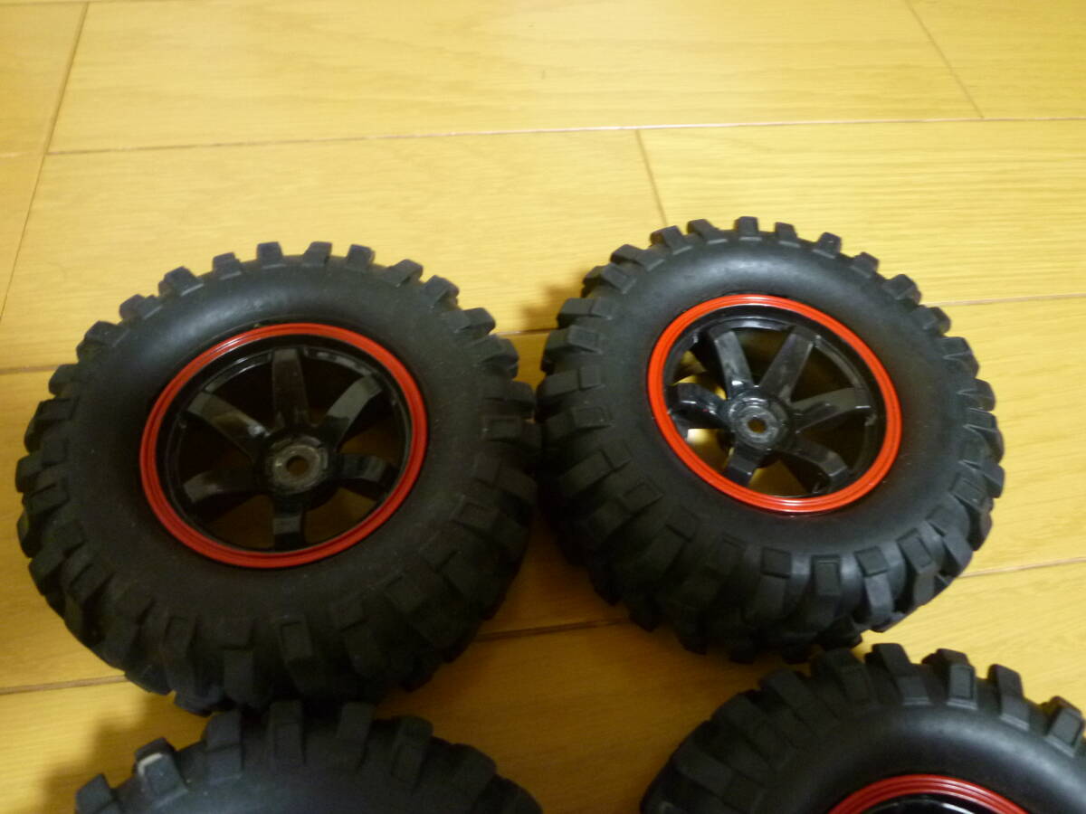  outside fixed form 510 jpy shipping expectation present condition delivery junk treatment used after market Tamiya cc-02 Land Cruiser 40. was attached tire & wheel cc-01 crawler 