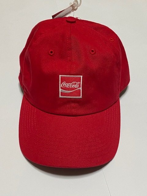 Coca-Cola コカ・コーラ CAP ローキャップ 帽子 レッド 展示未使用品の画像1