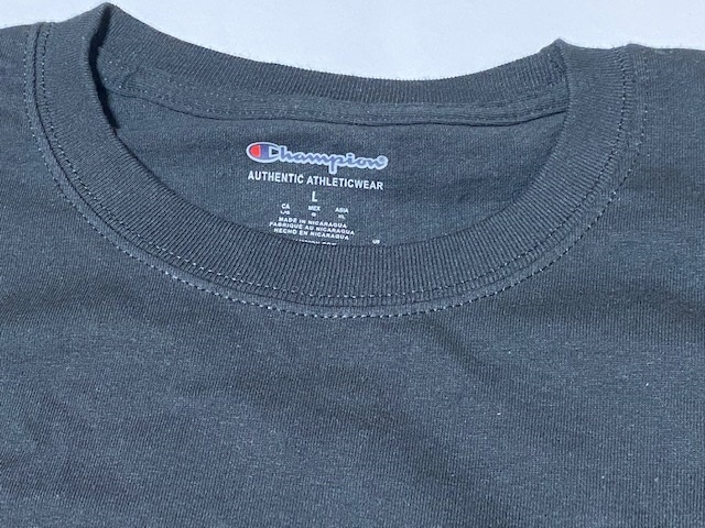 Champion チャンピオン Tシャツ Lサイズ ブラック 展示未使用品　_画像2