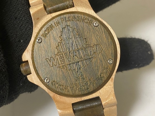 WEWOOD ウィーウッド 腕時計 木製 　展示未使用品 電池交換済 ②_画像9