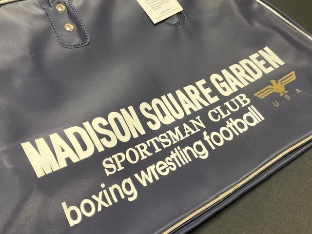 MADISON SQUARE GARDEN マジソンスクエア バッグ 復刻版 Lサイズ ネイビー TAM2018901001 展示未使用品_画像2