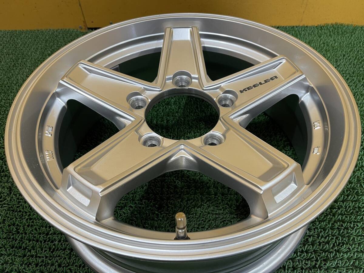 No.495 ジムニー サイズ！ weds ウェッズ KEELER キーラー 16インチホイール 16×5.5J 5H PCD139.7 4本 140サイズ×2個口の画像5