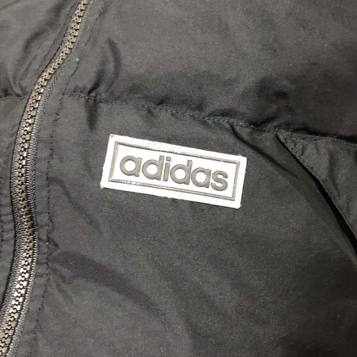 80’s アディダス adidas ダウンベスト ブラック＆パープル Sサイズ ビンテージ_画像3