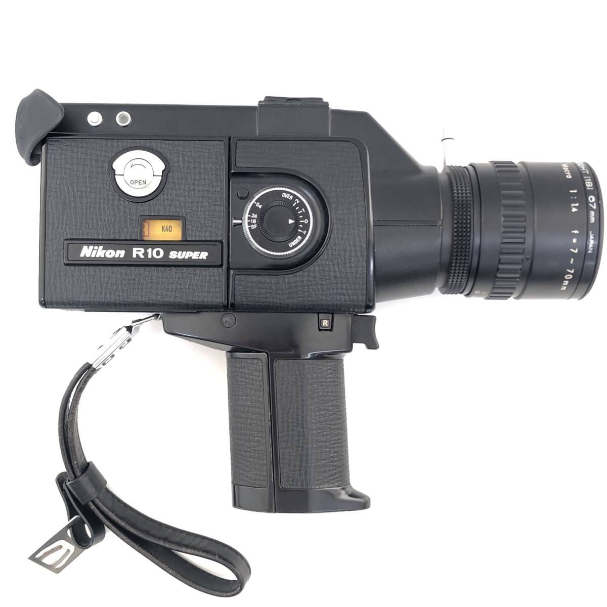 1円〜 シャッター音OK Nikon ニコン R10 SUPER / Cine-NIKKOR Zoom・C Macro 1:1.4 f=7~70mm Kenko SKYLIGHT 1B 67mm 付属品付き 現状品_画像3