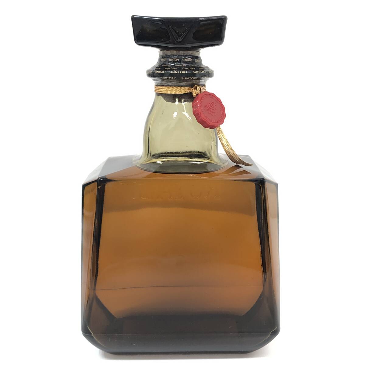 1円〜 未開栓 サントリー ローヤル SR SUNTRY WHISKY ROYAL 1000ml 43% クイーンサイズ ラベル剥がれ_画像2