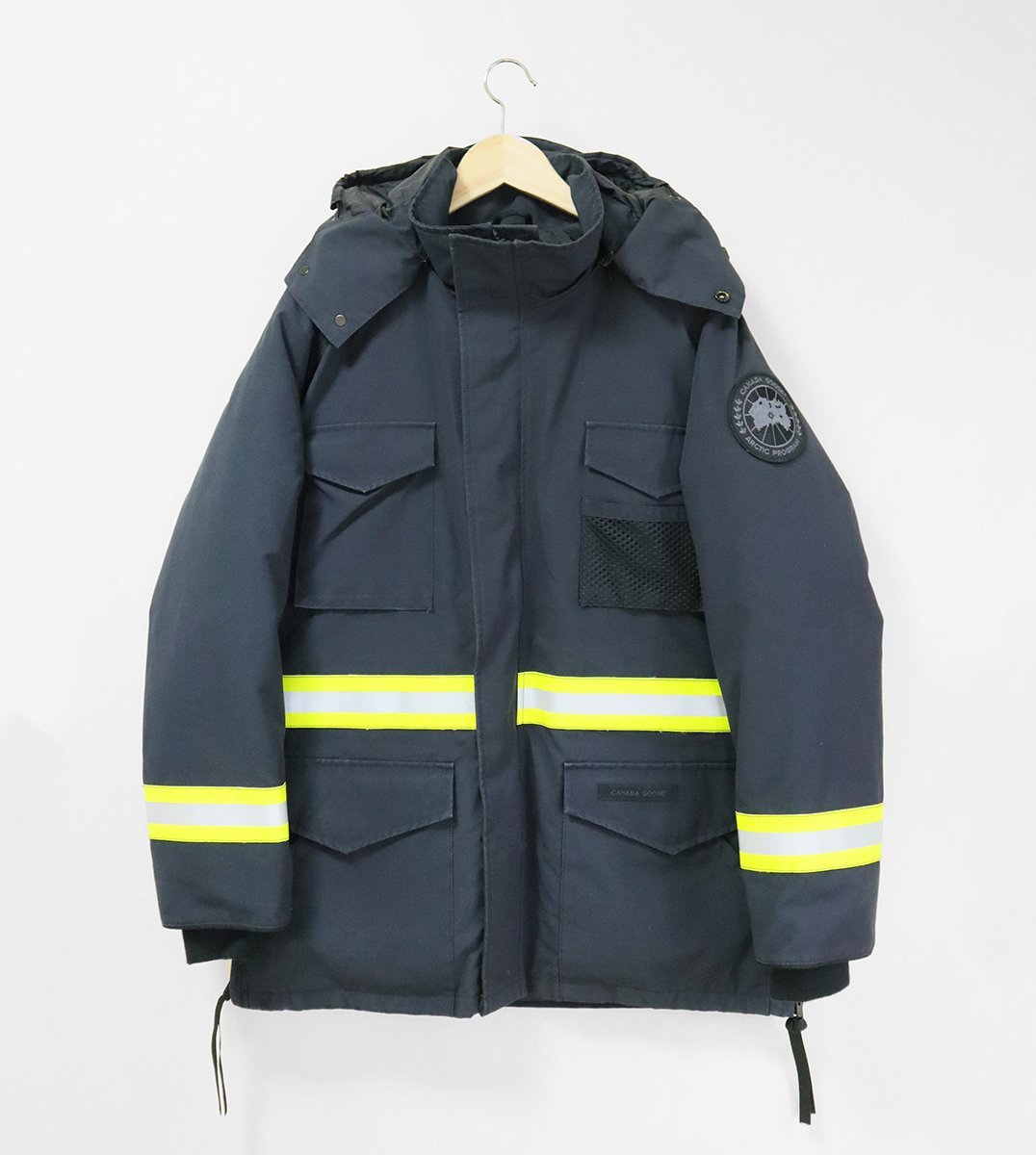 CANADA GOOSE × JUNYA WATANABE MAN ◆エステル綿グログラン ダウンジャケット コート XS ネイビー カナダグース ジュンヤワタナベ◆9/ZZ3_画像1