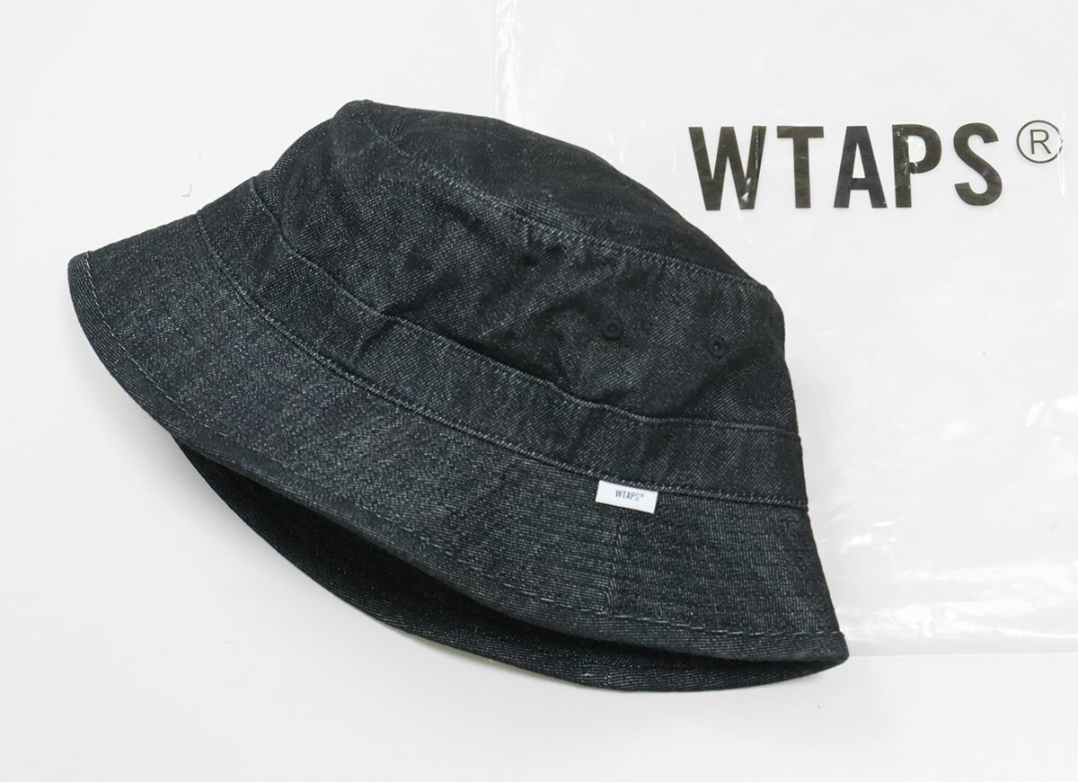 WTAPS ◆ 23SS BUCKET 05 HAT COTTON DENIM デニム バケットハット XLサイズ 帽子 (231HCDT-HT20) インディゴ ダブルタップス◆RN19_画像1