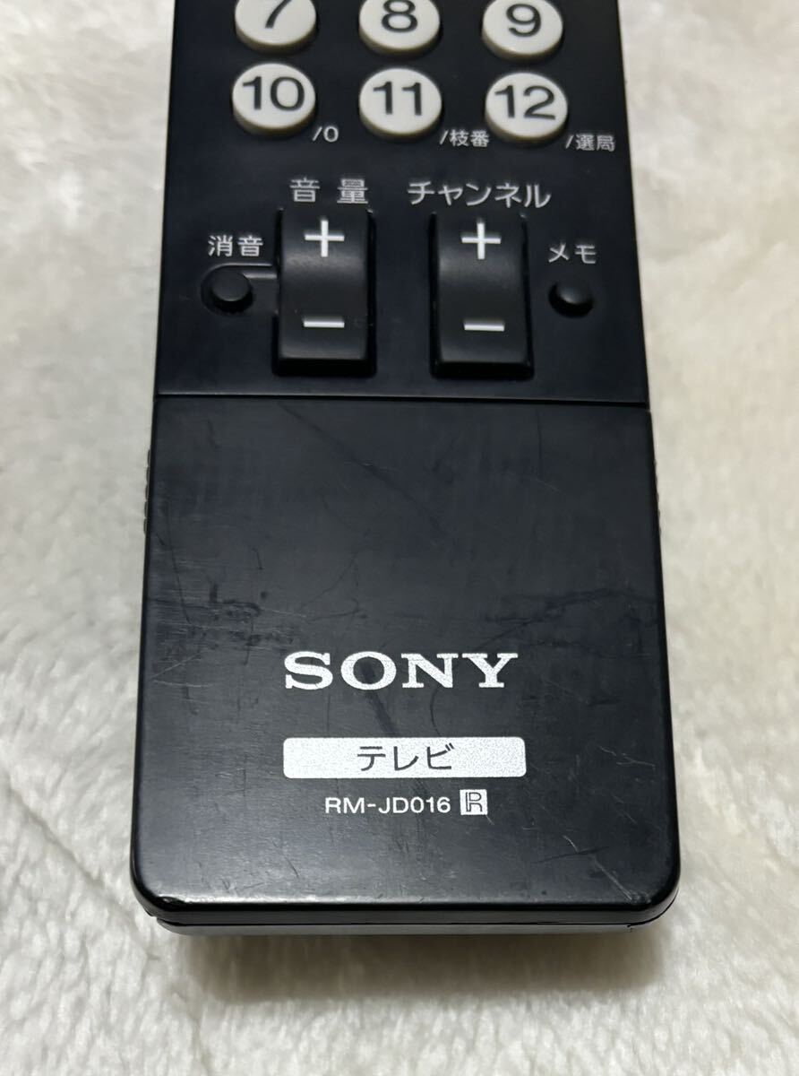 SONY RM-JD016 リモコン ジャンク ソニー テレビ ブラビア BRAVIAの画像4