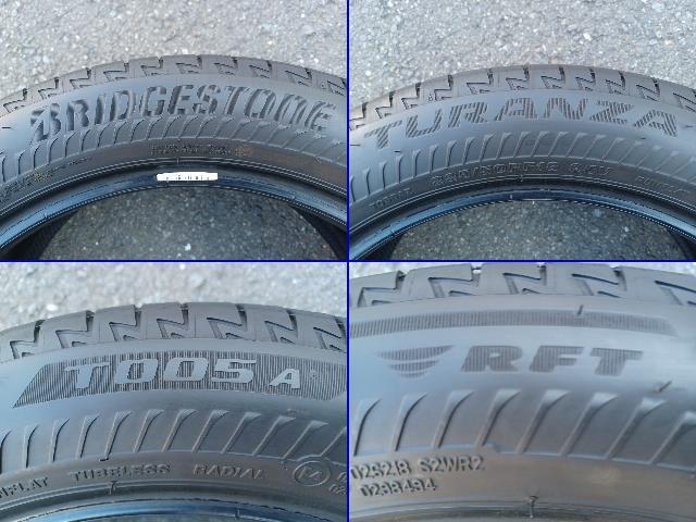 ブリヂストン TURANZA T005A RFT（ランフラット）★225/50R18 95V★4本Set★603008_画像9