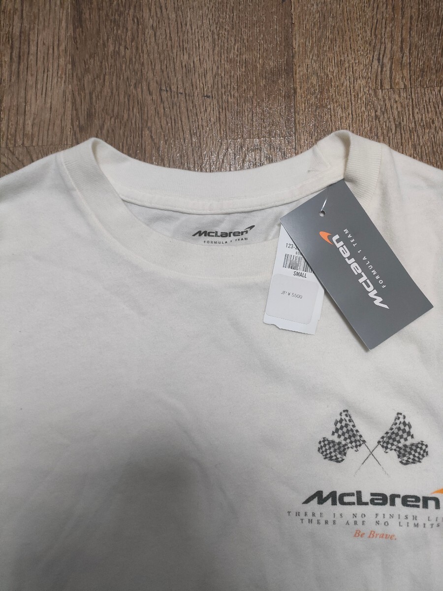 【新品未使用】アバクロ Tシャツ McLaren ホワイト Sサイズ_画像2