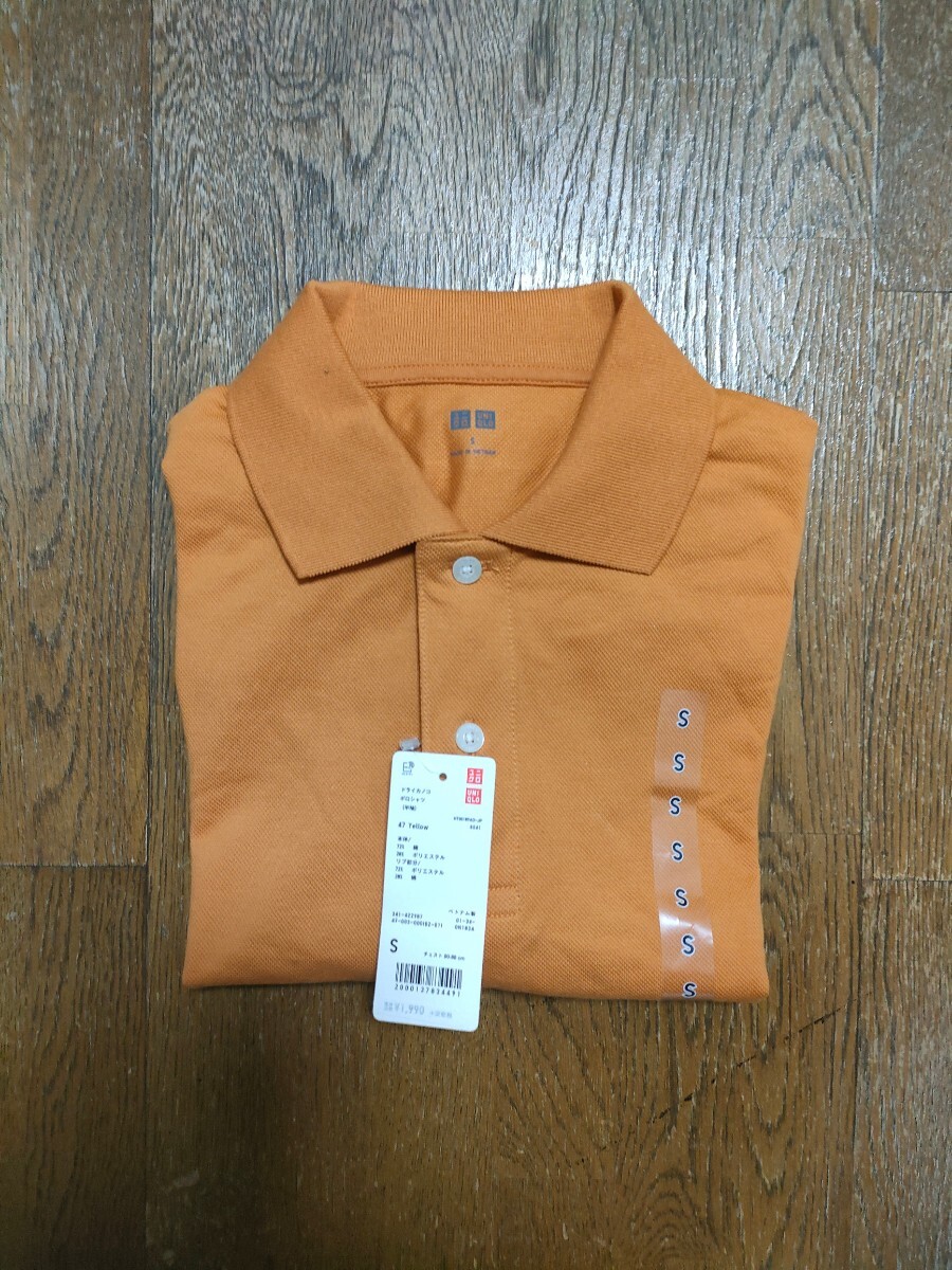 【新品未使用】UNIQLO ユニクロ ポロシャツ オレンジ Sサイズ_画像3