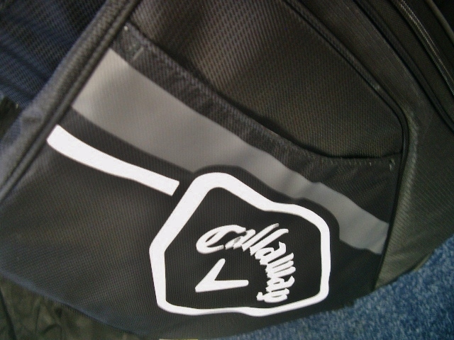 ☆未使用 キャロウェイ ＣＨＥＶ 取っ手付 軽量モデル 合繊素材 ブラック黒白 スタンドバッグの画像7