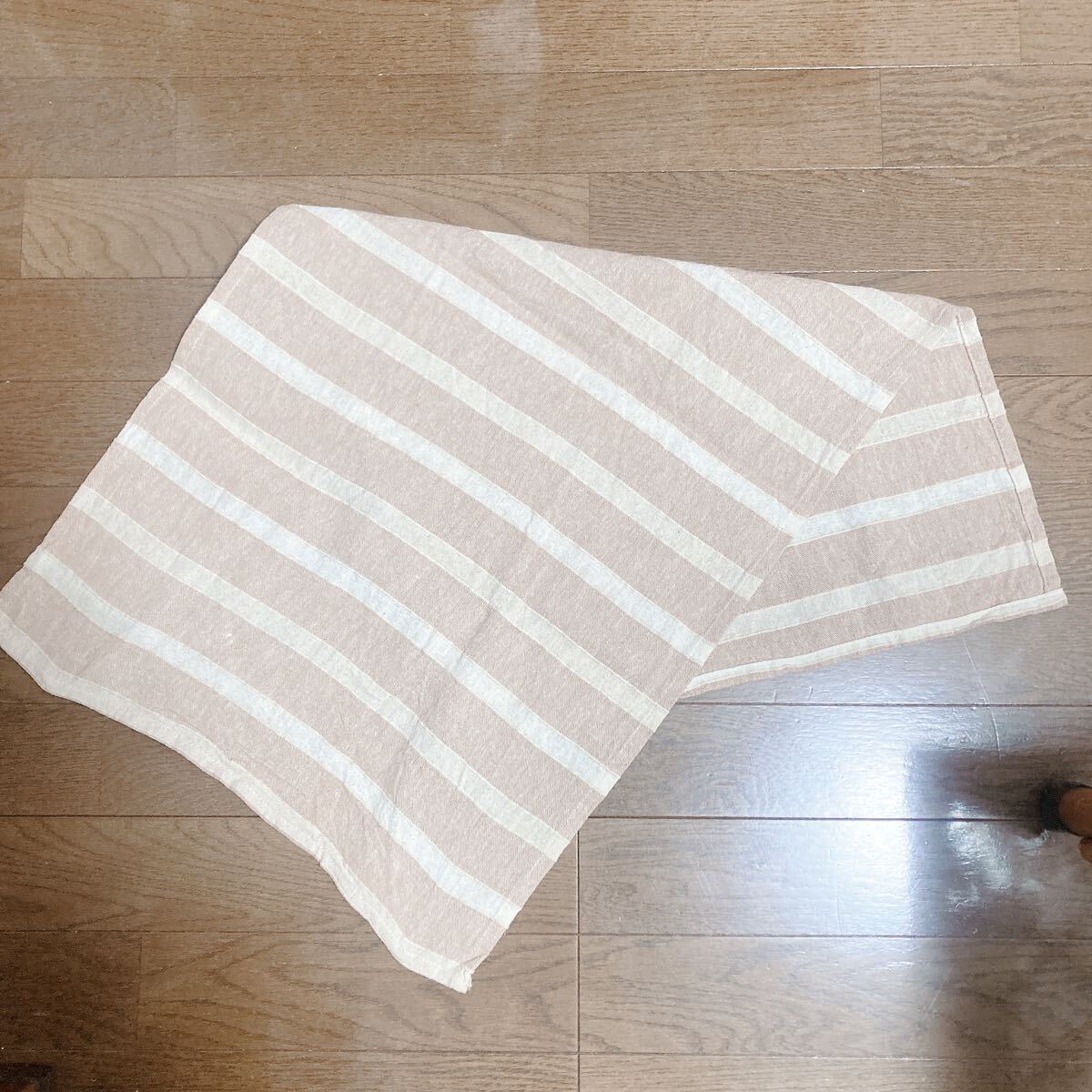  cotton made beige group stripe multi Cross : tablecloth : interior small articles : table linen : postage 210 jpy 