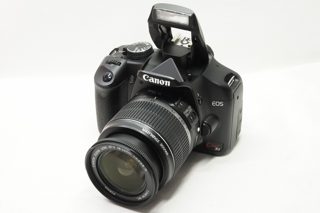 【適格請求書発行】良品 Canon キヤノン EOS Kiss X2 レンズキット (EF-S 18-55mm F3.5-.5.6 IS) 元箱付【アルプスカメラ】240306d_画像2