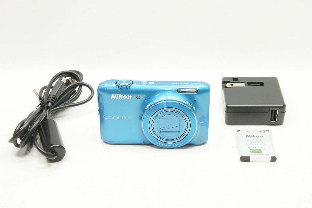 【適格請求書発行】訳あり品 Nikon ニコン COOLPIX S6400 コンパクトデジタルカメラ ターコイズブルー【アルプスカメラ】240218ap